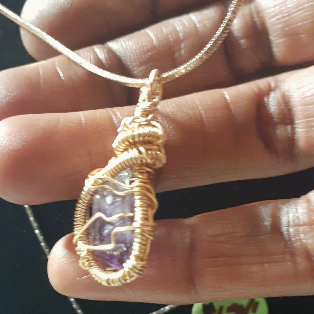 Wirewrapped Amethyst Shard